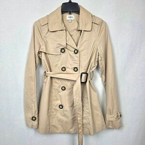 Daytrip Belted Trench Coat Tan Womens XS